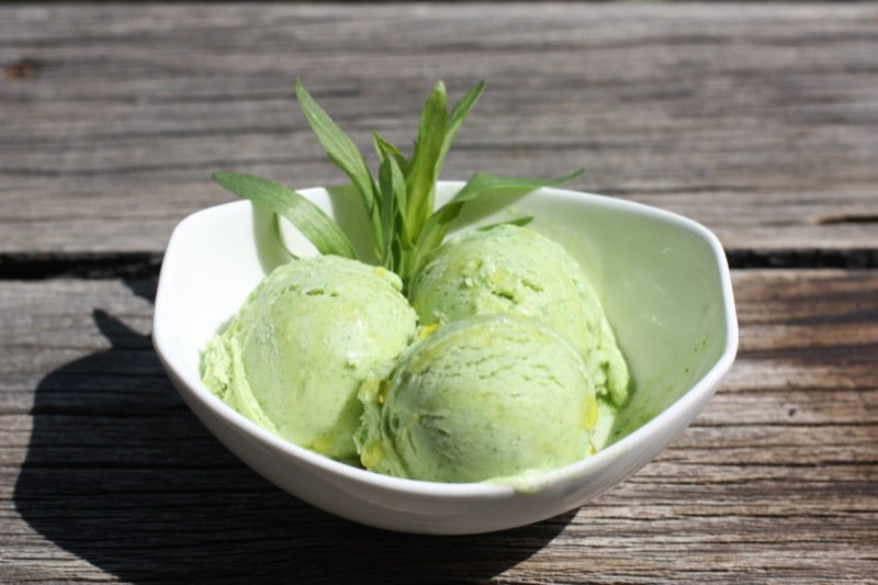 Olive Oil Ice Cream with Fleur de Sel