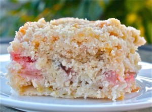 Canadian Back-to-School Rhubarb Cake