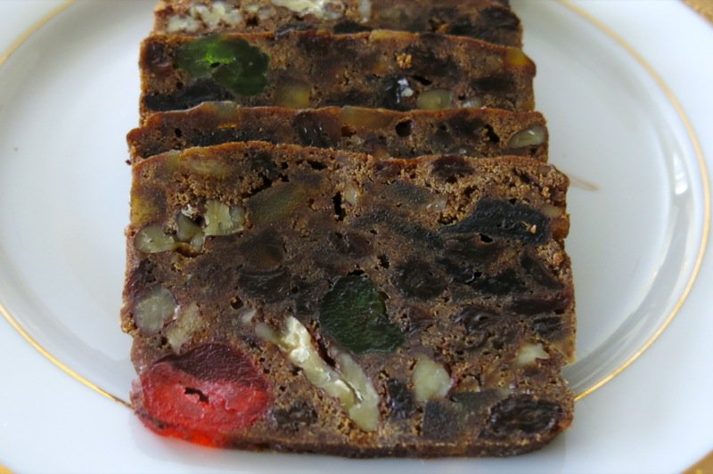Fruit Cake Or Traditional Canadian Christmas Cake With Bourbon