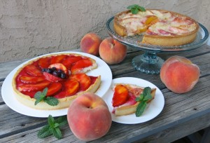 peach tart french